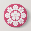 Recherche de fleur japonaise badges Fleur de cerisier