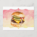 Recherche de burger cartes postales Illustration