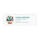 Search for succulent return address labels Colourful
