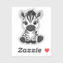 Search for zebra cartoon stickers Safari