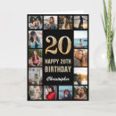 Search for 20th birthday cards Photo collage