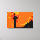 Search for black and orange canvas prints Vintage