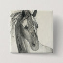 Search for black white horse buttons Abstract