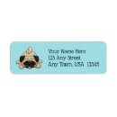 Search for pug return address labels Puppy