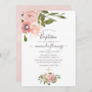 Recherche de rose gold christening invitations Moderne