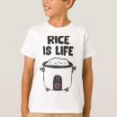 Search for rice is life tshirts Japanese