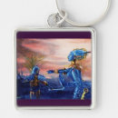 Search for alien worlds keychains Sci fi