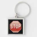 Search for road sign keychains Stop