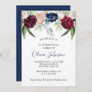 Search for marsala navy bridal shower invitations Rustic