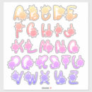 Search for blue alphabet stickers Text