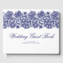 Search for navy blue wedding guest books Floral