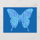 Search for nature pattern postcards Blue