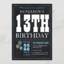 Search for chalkboard birthday invitations Vintage