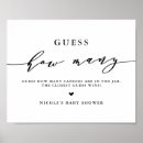 Search for baby shower guess how many Typography