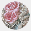 Search for roses and pearls stickers Vintage