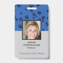 Search for veterinarian id name tags badges Blue