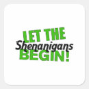 Search for funny leprechaun stickers Shenanigans