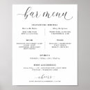 Recherche de bar mariage menus Élégant