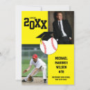 Recherche de baseball graduation invitations Athlète