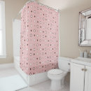 Search for red black gray shower curtains White