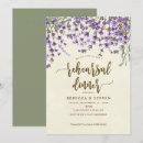 Search for lavender rehearsal dinner invitations Typography