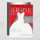 Search for red and silver bridal shower invitations Glam
