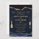 Search for faux gold wedding invitations Blue