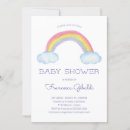 Search for pastel baby shower invitations Rainbow