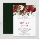 Search for ruby red wedding invitations Watercolor