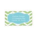 Search for green chevron return address labels White