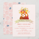 Search for red panda invitations Cute