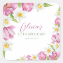 Search for colourful birthday stickers Baby girl