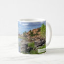 Search for clouds on lake mugs Landscape