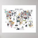 Search for animal world map posters Fun