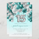 Search for teal balloon invitations Elegant