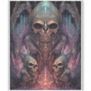 Recherche de crâne blanc autocollants Déplaisant