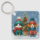 Search for dogs and cats keychains Vintage