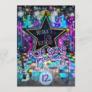 Search for pop star birthday invitations Karaoke