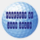 Recherche de balles de golf autocollants Bleu