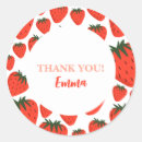 Search for strawberry thank you stickers Trendy