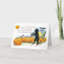 Search for retro halloween cards Orange and black