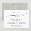 Recherche de monogram rehearsal dinner invitations Dîner de répétition