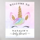 Search for unicorn welcome signs Gold glitter