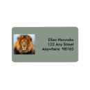 Search for lion king return address labels Big cat