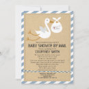 Search for stork baby boy shower invitations Animal