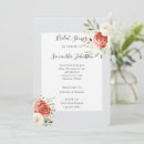 Search for red rose bridal shower invitations Flowers