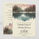 Search for lake sunset wedding invitations Elegant