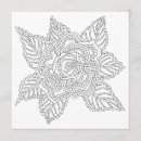 Search for adult colouring cards Flower