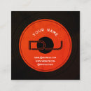 Search for vinyl record business cards Deejay