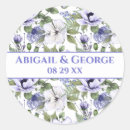 Search for purple green wedding stickers Whimsical